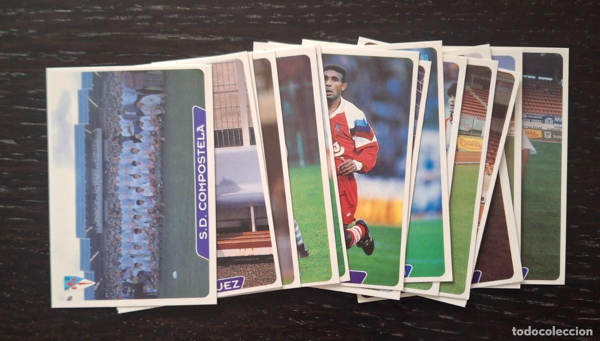 Football Stickers: LIGA FUTBOL 95 96 - MUNDICROMO MC - 15 FICHAS S.D. COMPOSTELA - FESTUS ERROR - PASSI FABIANO
