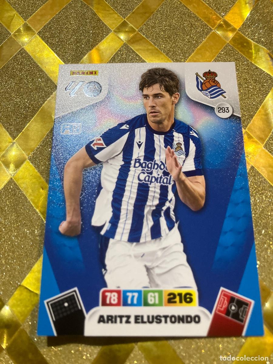 Figurine di Calcio: CROMO DE FUTBOL NUMERO 293 ARITZ ELUSTONDO DE LA REAL SOCIEDAD ADRENALYN XL 2025 2026 PANINI !
