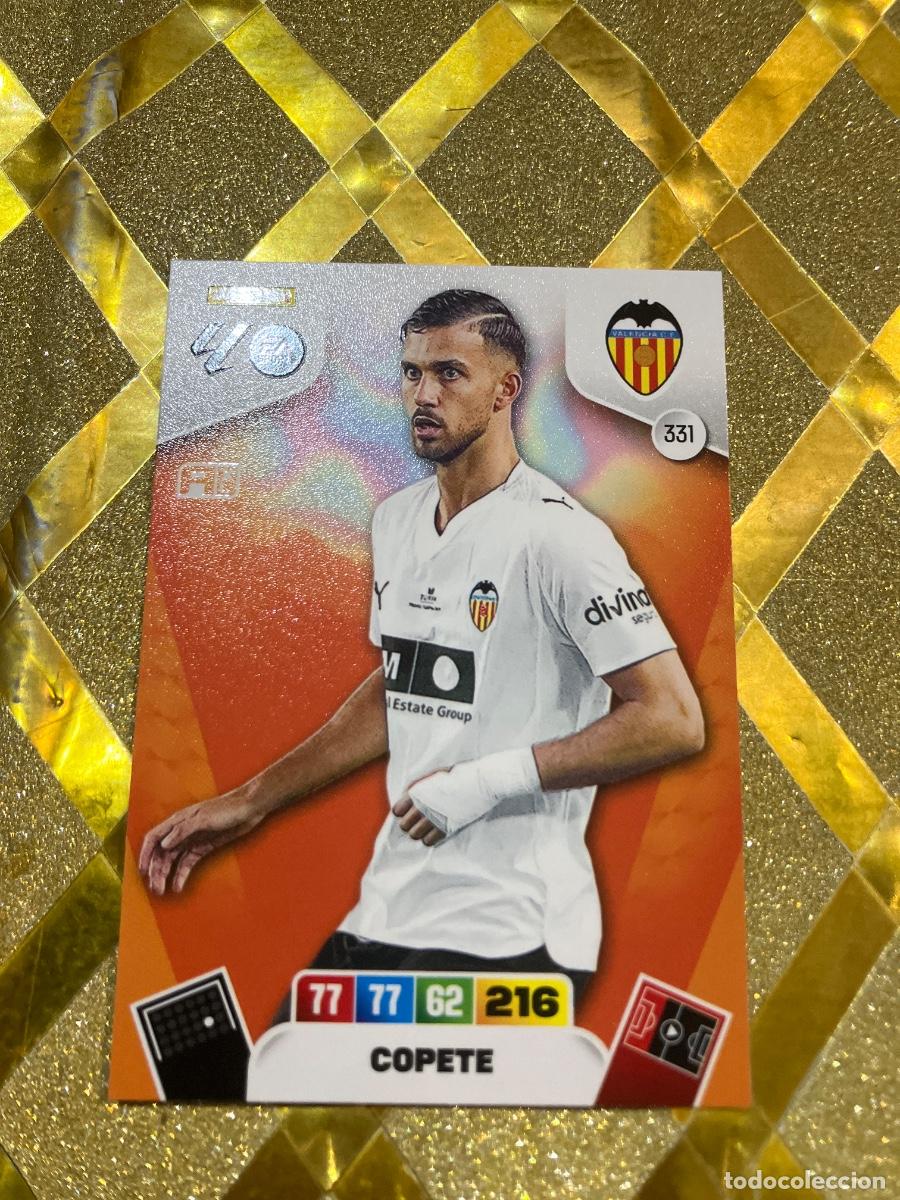 Figurine di Calcio: CROMO DE FUTBOL NUMERO 331 COPETE VALENCIA ADRENALYN XL 2025 2026 PANINI !