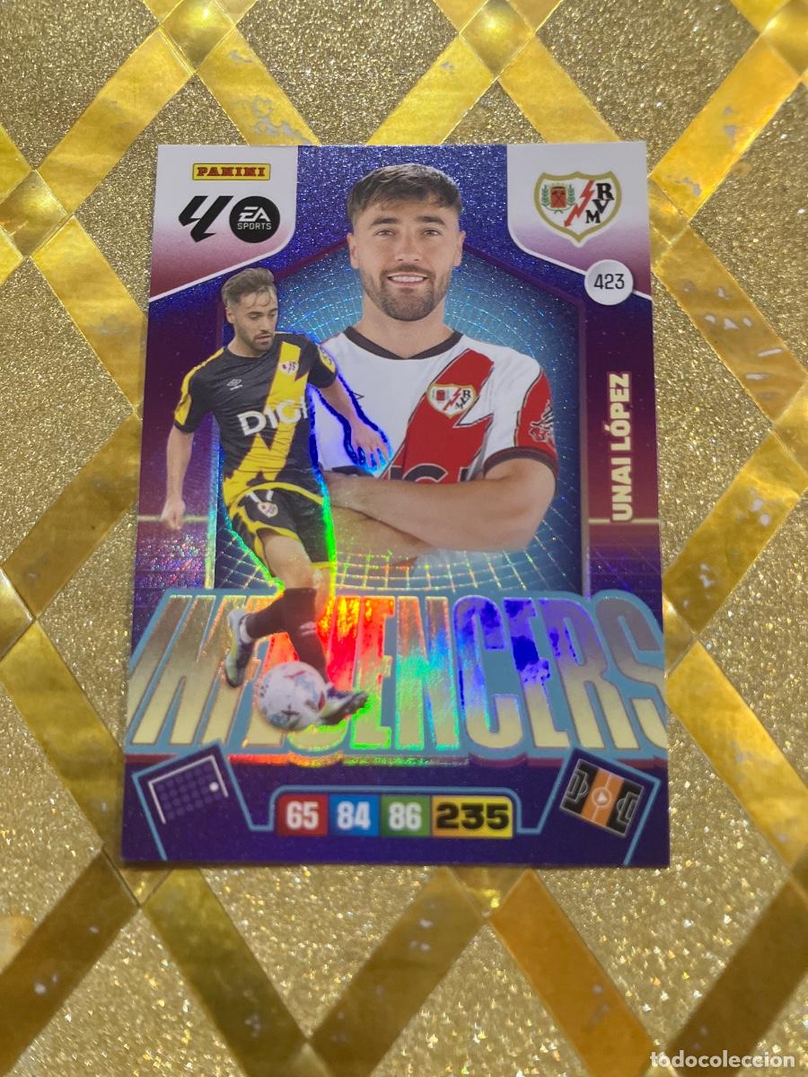 Cartes &agrave; collectionner de Football: CROMO DE FUTBOL NUMERO 423 UNAI LOPEZ RAYO VALLECANO INFLUENCERS ADRENALYN XL 2025 2026 PANINI !