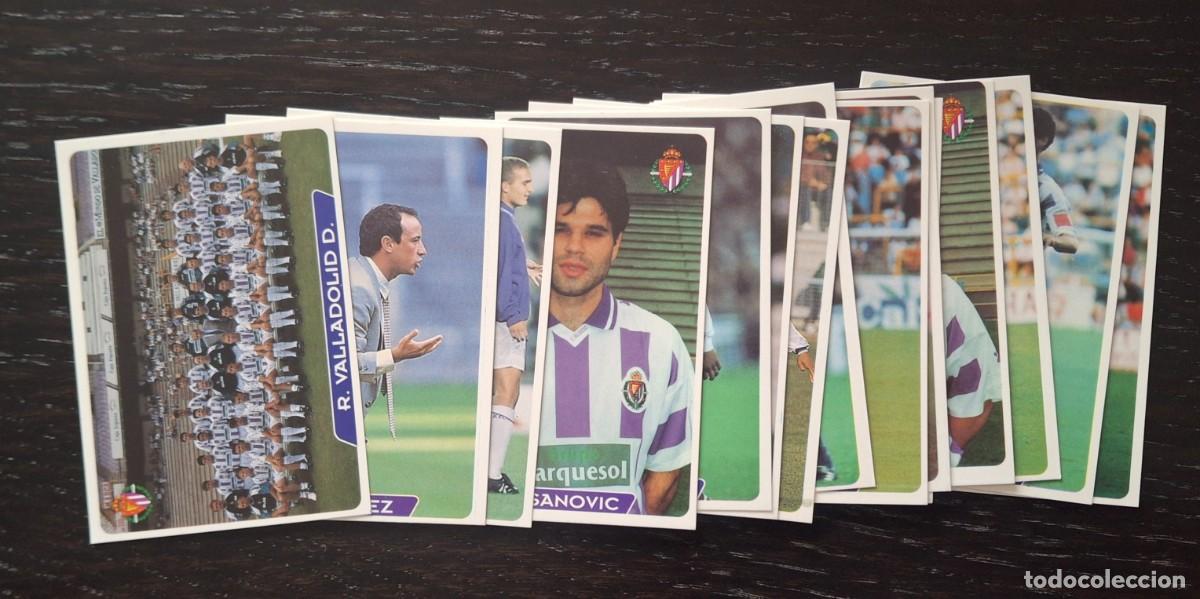 Cromos de F&uacute;tbol: LIGA FUTBOL 95 96 - MUNDICROMO MC - 15 FICHAS R. VALLADOLID D. - PAVON SIN CUADRO BLANCO