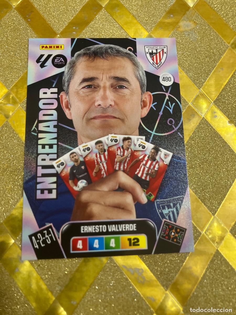 Cromos de F&uacute;tbol: CROMO DE FUTBOL NUMERO 480 ERNESTO VALVERDE ATHLETIC PLUS ENTRENADOR ADRENALYN XL 2025 2026 PANINI !