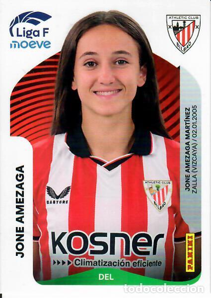 Cartes &agrave; collectionner de Football: CROMO PANINI LIGA FEMENINA F 2025-26 (25 - 26) - N&ordm; 37 - JONE AMEZAGA - ATHLETIC BILBAO