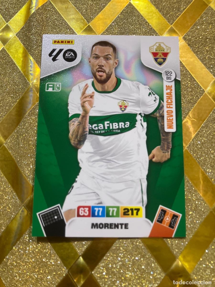 Cartes &agrave; collectionner de Football: CROMO DE F&Uacute;TBOL MORENTE N&Uacute;MERO 122 BIS ELCHE ADRENALYN XL 2025 2026 PANINI !