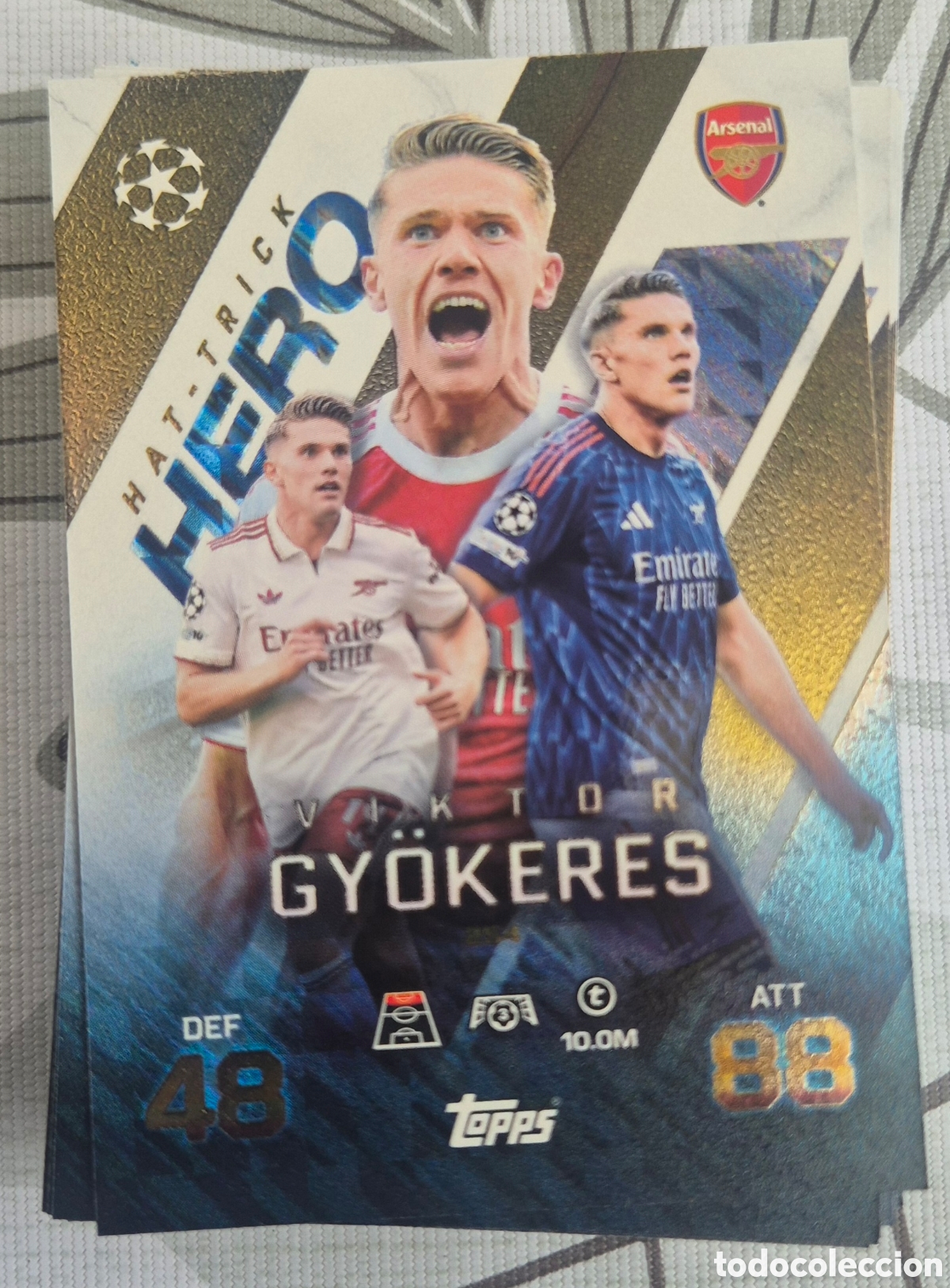 Cromos de F&uacute;tbol: Gyokeres arsenal hat trick hero topps match attax 2026
