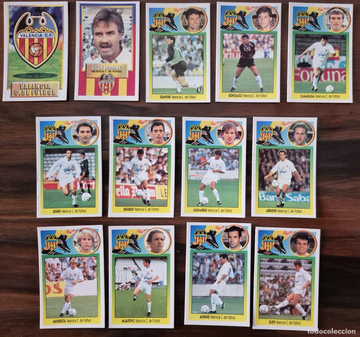 Cromos de F&uacute;tbol: este 93-94 93 94 1993-1994 valencia cromos carton