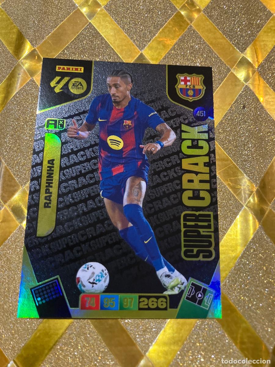 Cromos de F&uacute;tbol: CROMO DE FUTBOL NUMERO 451 RAPHINHA BARCELONA SUPER CRACK ADRENALYN XL 2025 2026 PANINI !