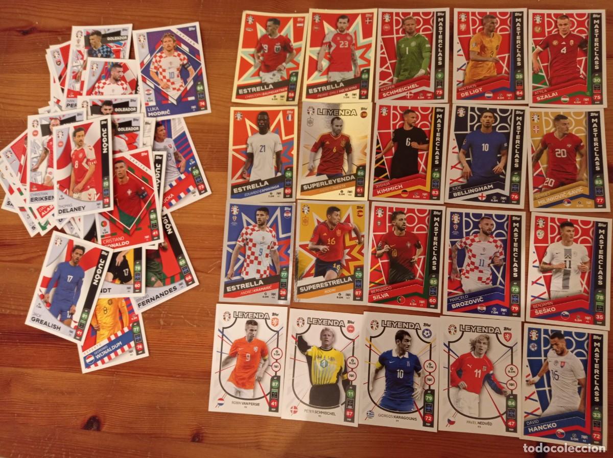Cromos de F&uacute;tbol: 61 tajetas Match Attax 2024