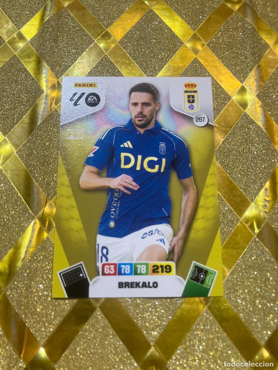Cromos de F&uacute;tbol: CROMO DE FUTBOL NUMERO 267 BREKALO OVIEDO ADRENALYN XL 2025 2026 PANINI !