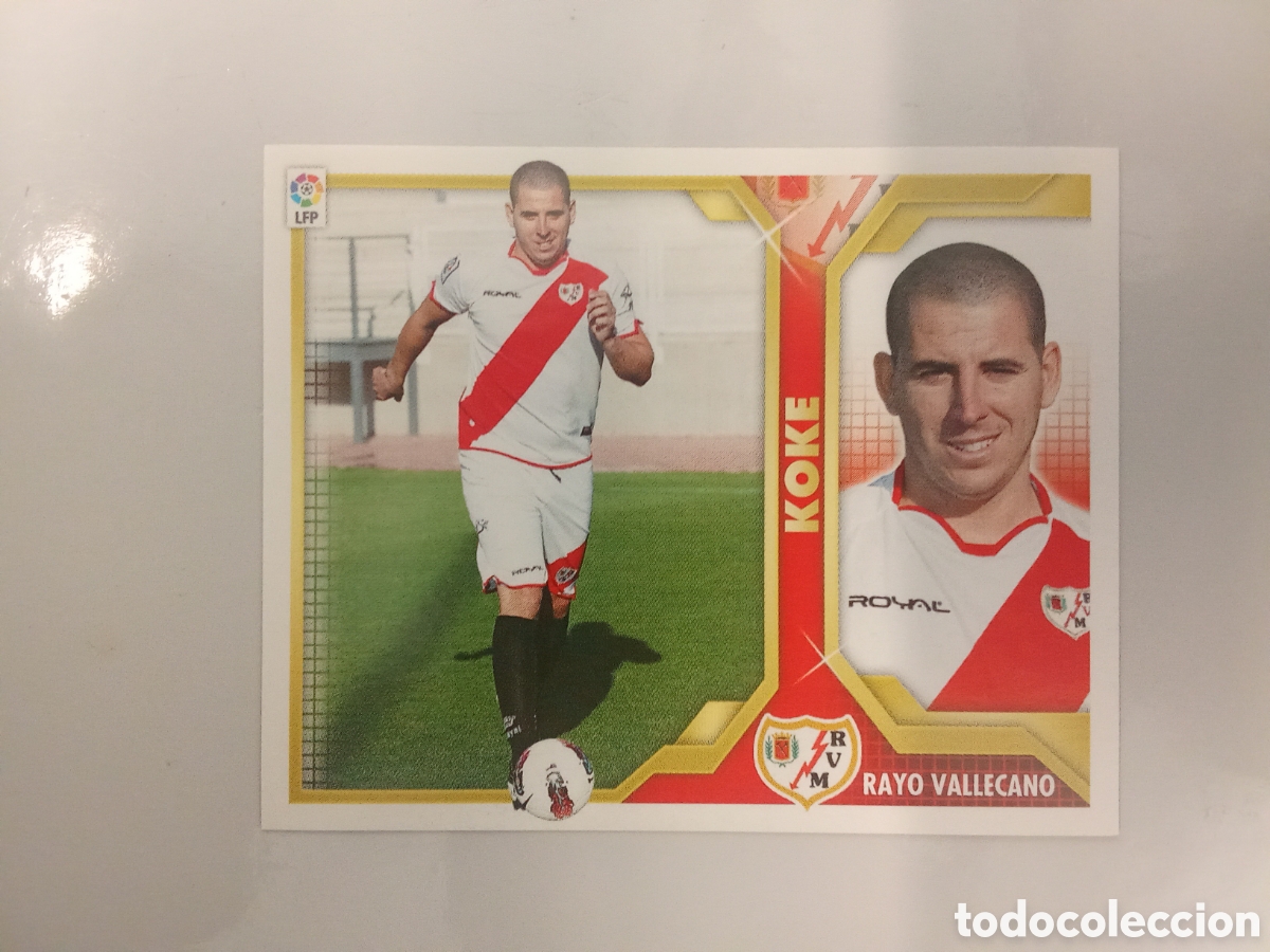 Cromos de F&uacute;tbol: KOKE RAYO VALLECANO COLOCA LIGA ESTE 2011 2012 11-12. SIN PEGAR