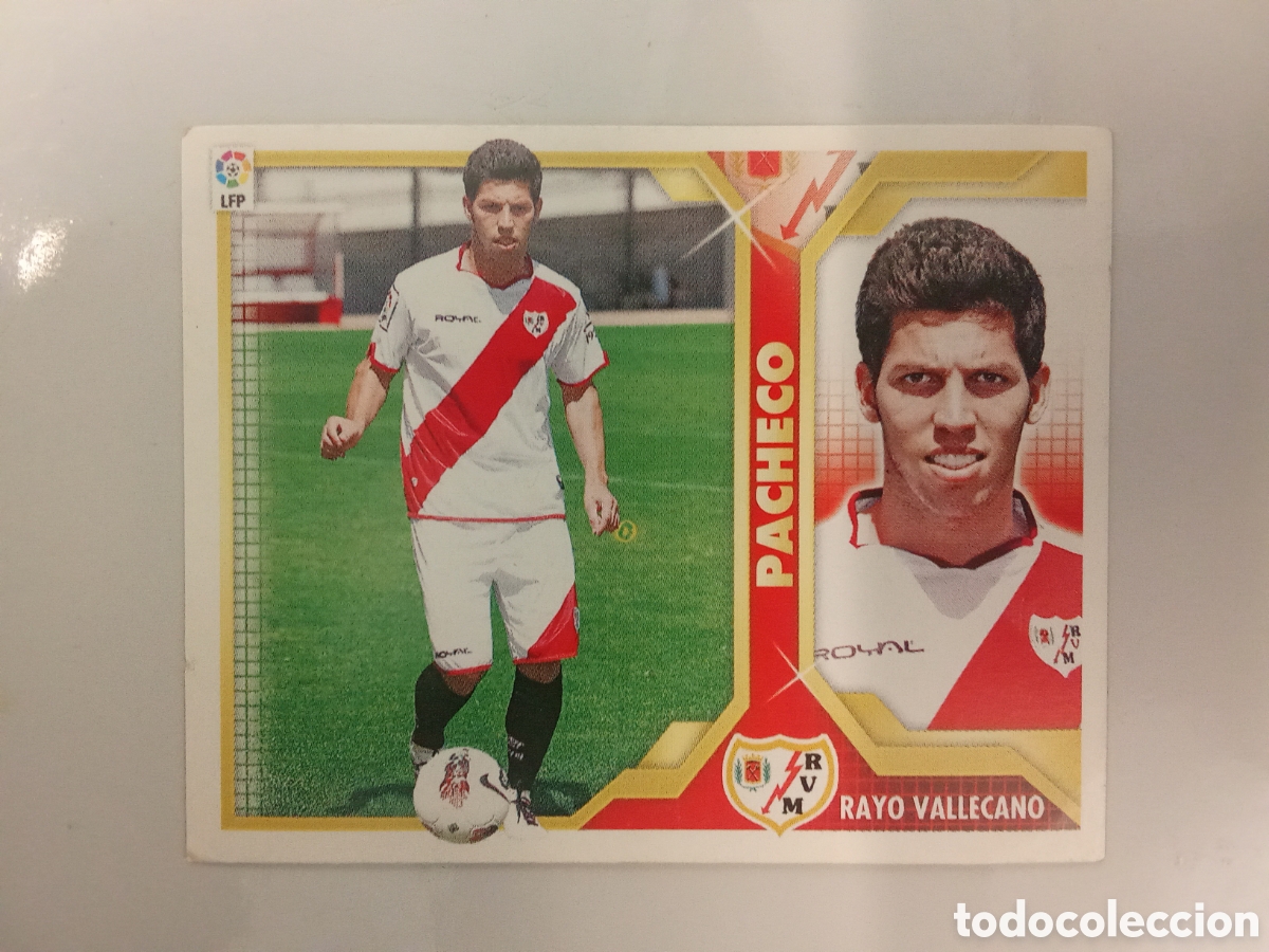 Football Stickers: PACHECO RAYO VALLECANO COLOCA LIGA ESTE 2011 2012 11-12. SIN PEGAR