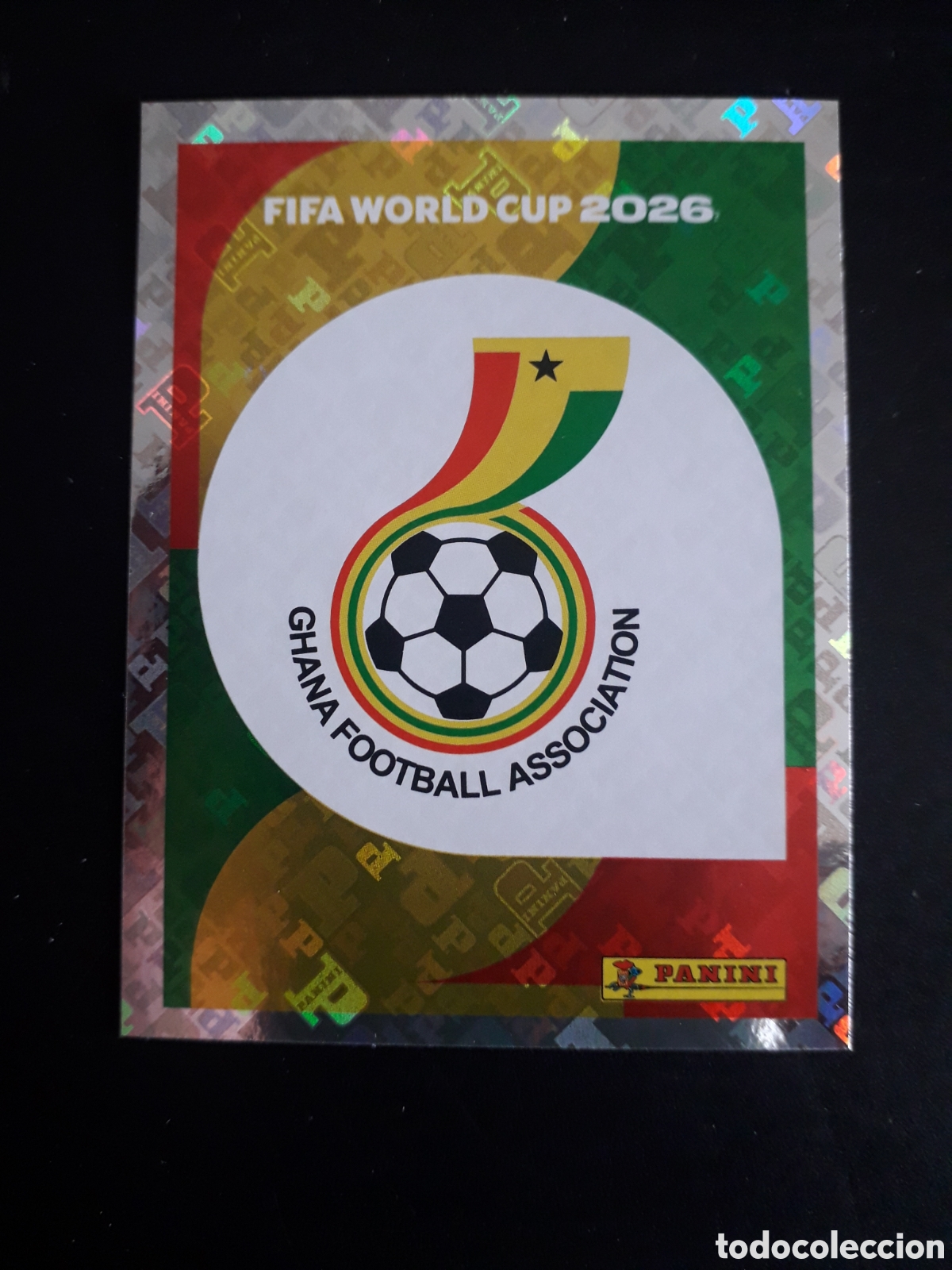 Cromos de F&uacute;tbol: ESCUDO GHANA GHA 1 MUNDIAL F&Uacute;TBOL 2026 FIFA WORLD CUP PANINI SIN PEGAR PEDIDO M&Iacute;NIMO 3&euro;