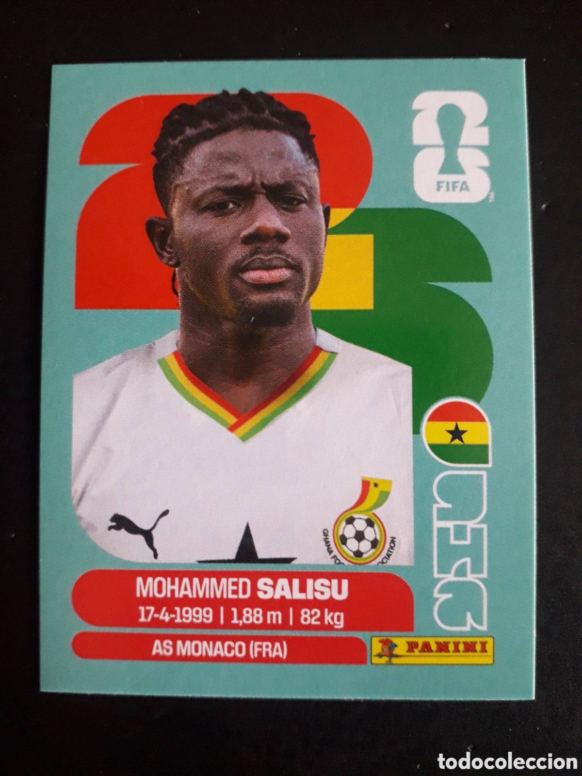 Cromos de F&uacute;tbol: SALISU GHANA GHA 4 MUNDIAL F&Uacute;TBOL 2026 FIFA WORLD CUP PANINI SIN PEGAR PEDIDO M&Iacute;NIMO 3&euro;