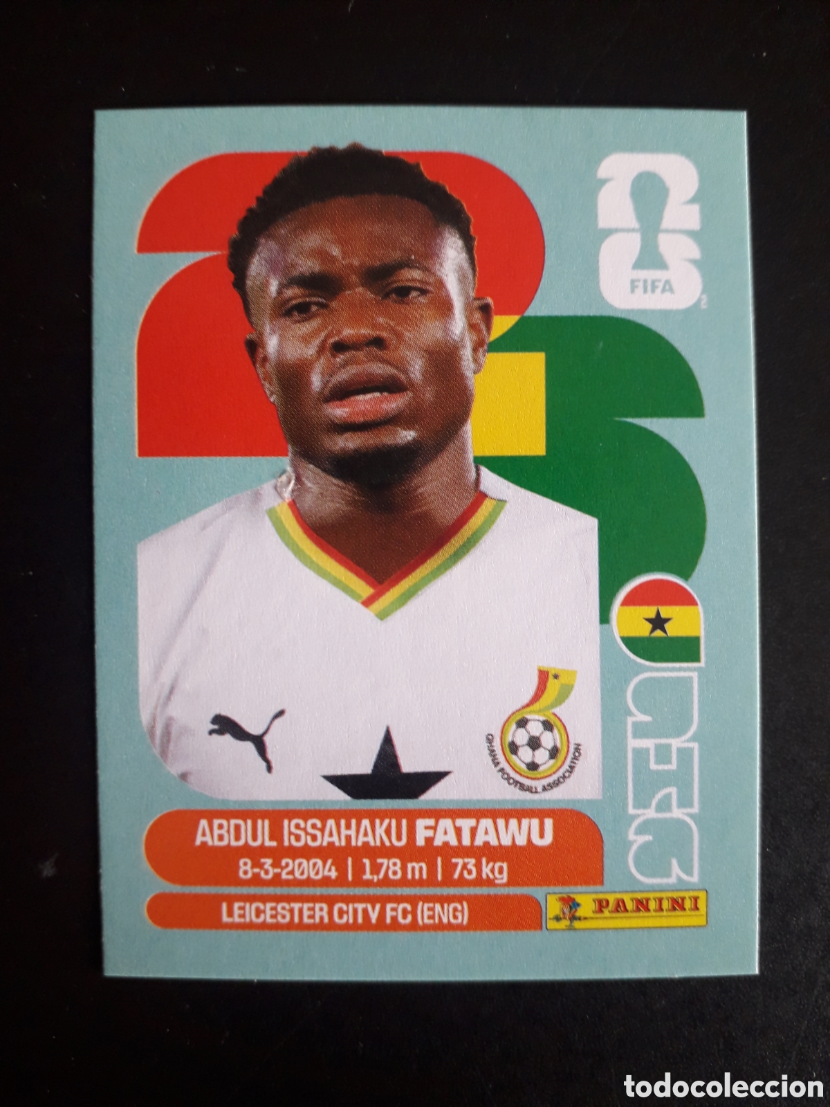 Cromos de F&uacute;tbol: FATAWU GHANA GHA 9 MUNDIAL F&Uacute;TBOL 2026 FIFA WORLD CUP PANINI SIN PEGAR PEDIDO M&Iacute;NIMO 3&euro;