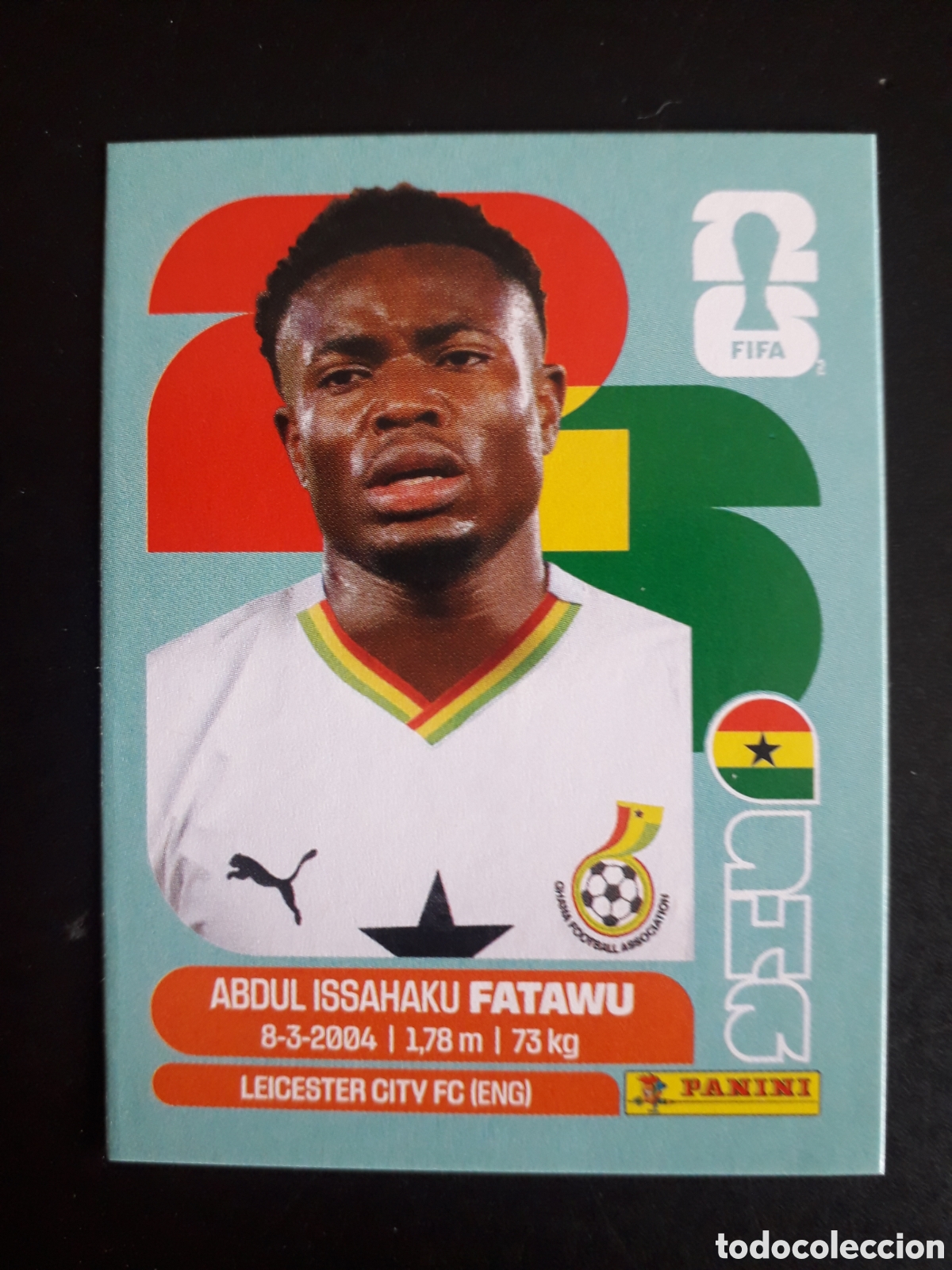Cromos de F&uacute;tbol: FATAWU GHANA GHA 9 MUNDIAL F&Uacute;TBOL 2026 FIFA WORLD CUP PANINI SIN PEGAR PEDIDO M&Iacute;NIMO 3&euro;
