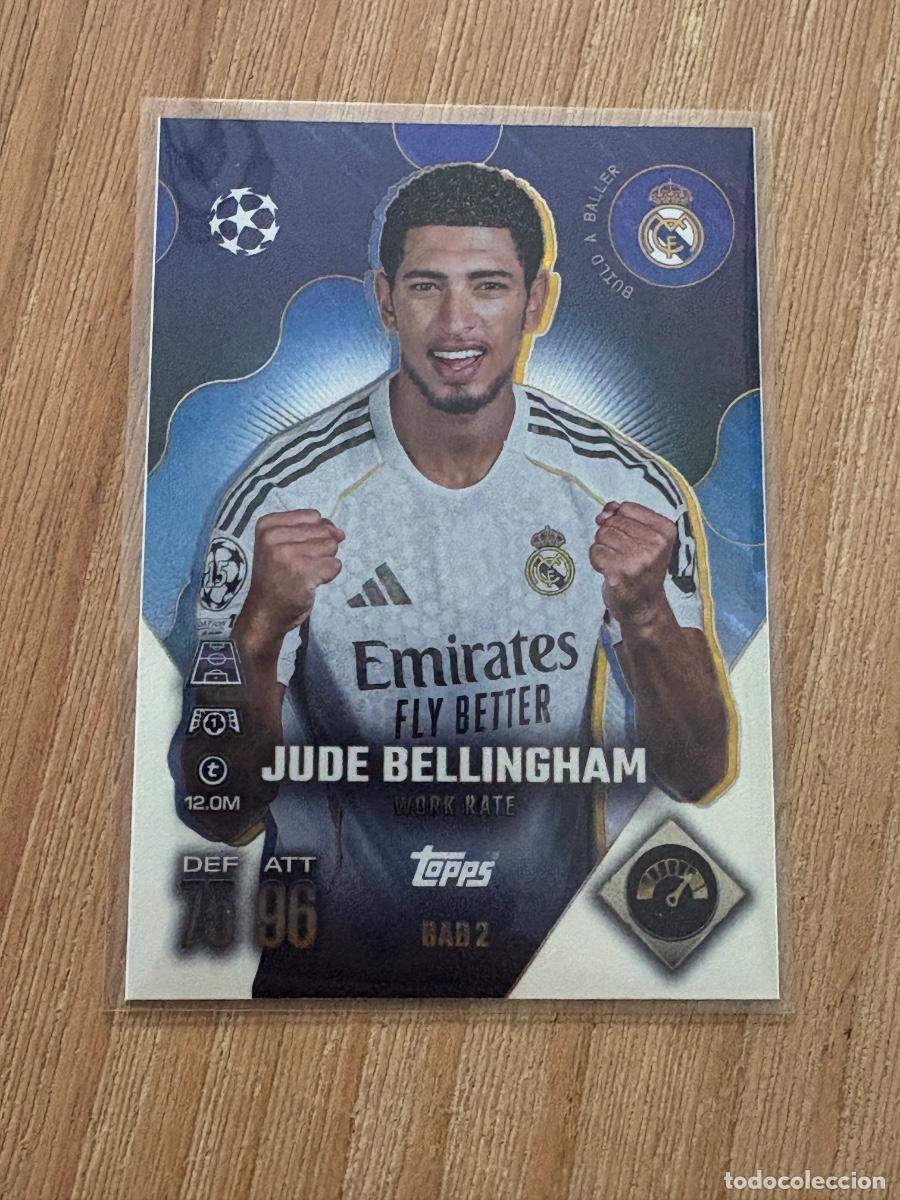 Cromos de F&uacute;tbol: 19. CROMO BAB2 Jude Bellingham Real Madrid Build a baller 2025-26 25-26 TOPPS Match Attax EXTRA UCL