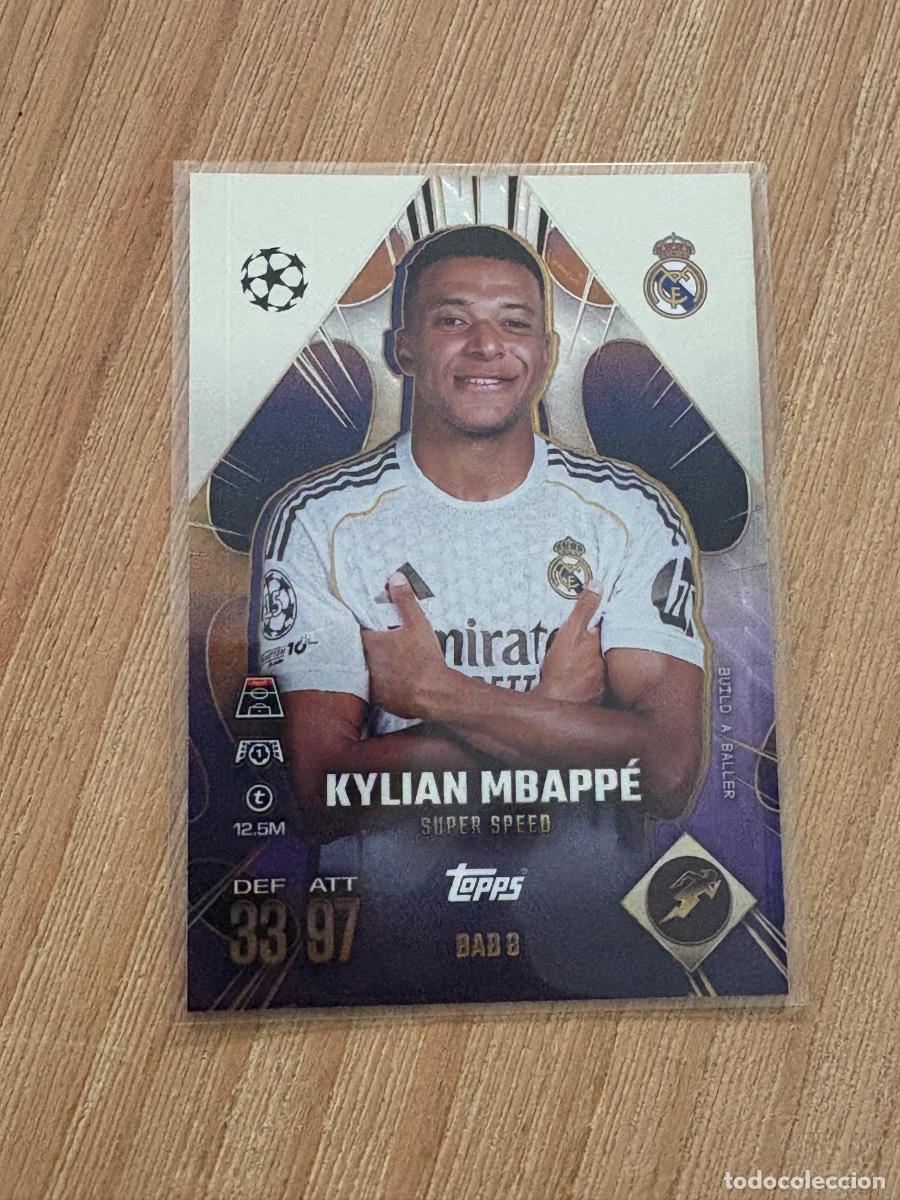 Cromos de F&uacute;tbol: 19. CROMO BAB8 KYLIAN MBAPPE Real Madrid Build a baller 2025-26 25-26 TOPPS Match Attax EXTRA UCL