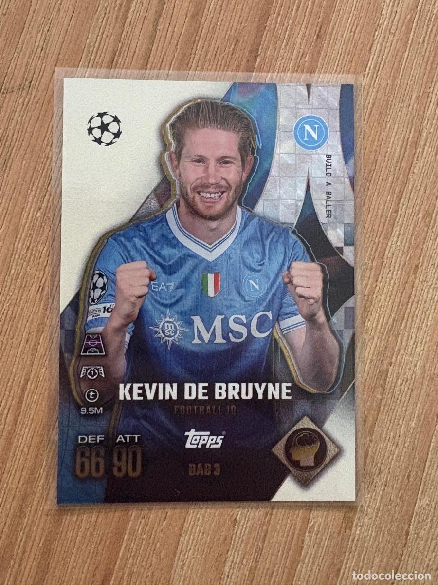 Cromos de F&uacute;tbol: 19. CROMO BAB3 KEVIN DE BRUYNE NAPOLES Build a baller 2025-26 25-26 TOPPS Match Attax EXTRA UCL