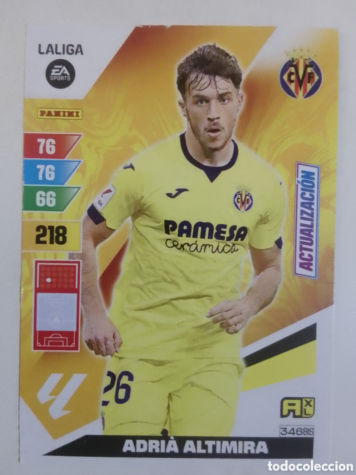 Cromos de F&uacute;tbol: Adrenalyn XL 2023-24 n&deg; 346 BIS Adri&agrave; Altimira &bull; Villarreal. ACTUALIZACI&Oacute;N.