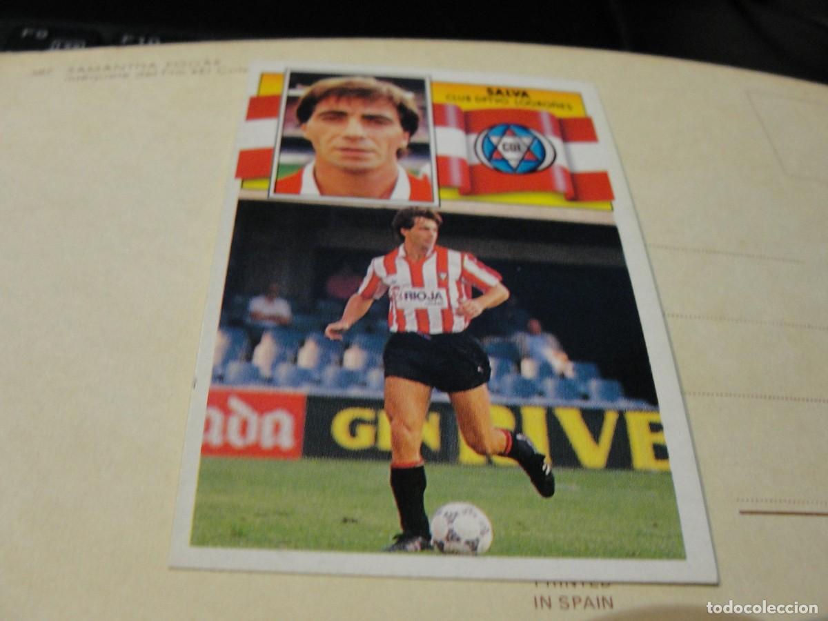 Cromos de F&uacute;tbol: LIGA ESTE 90 91 - SALVA del DEPORTIVO LOGRO&Ntilde;ES - NUNCA PEGADO - EXCELENTE ESTADO
