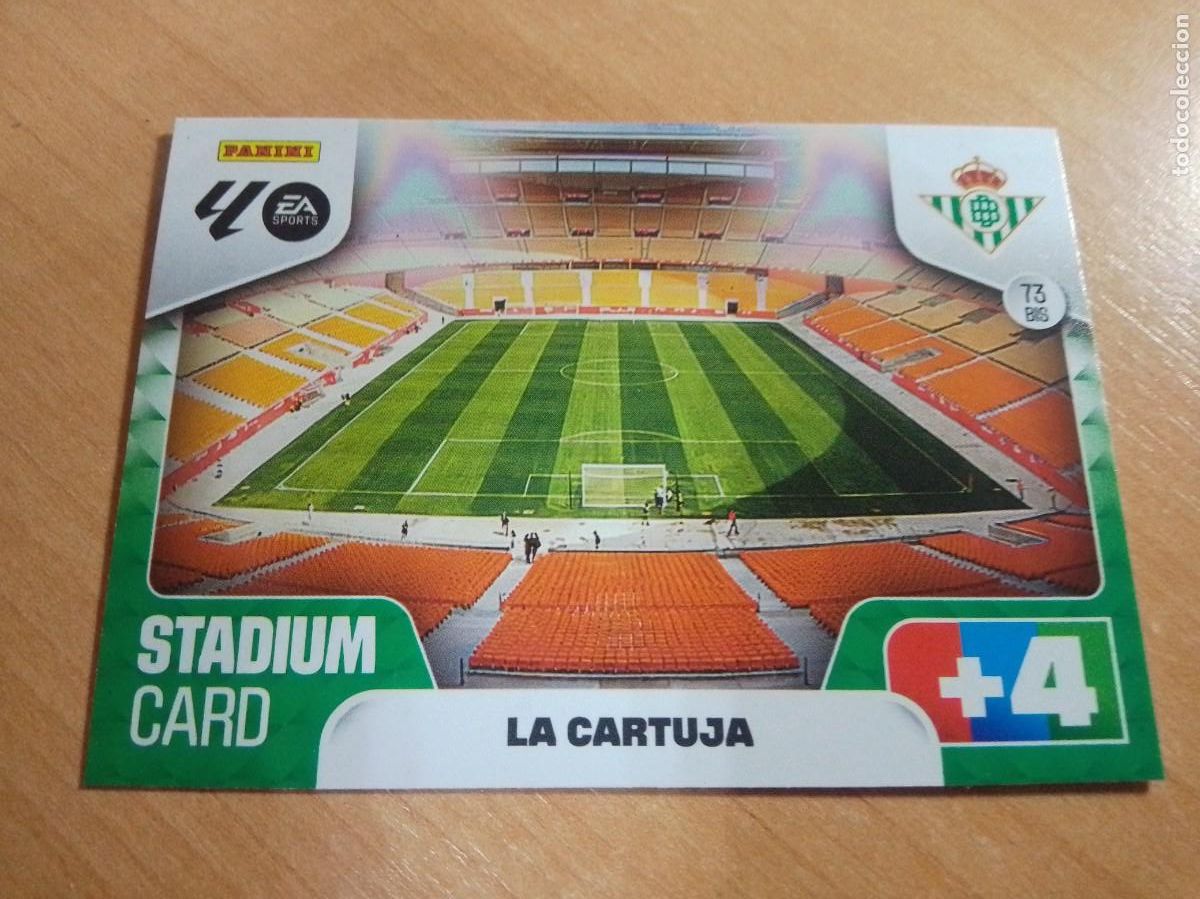 Cromos de F&uacute;tbol: 73 BIS LA CARTUJA ESTADIO DEL BETIS 25 26 ADRENALYN XL 2025 2026