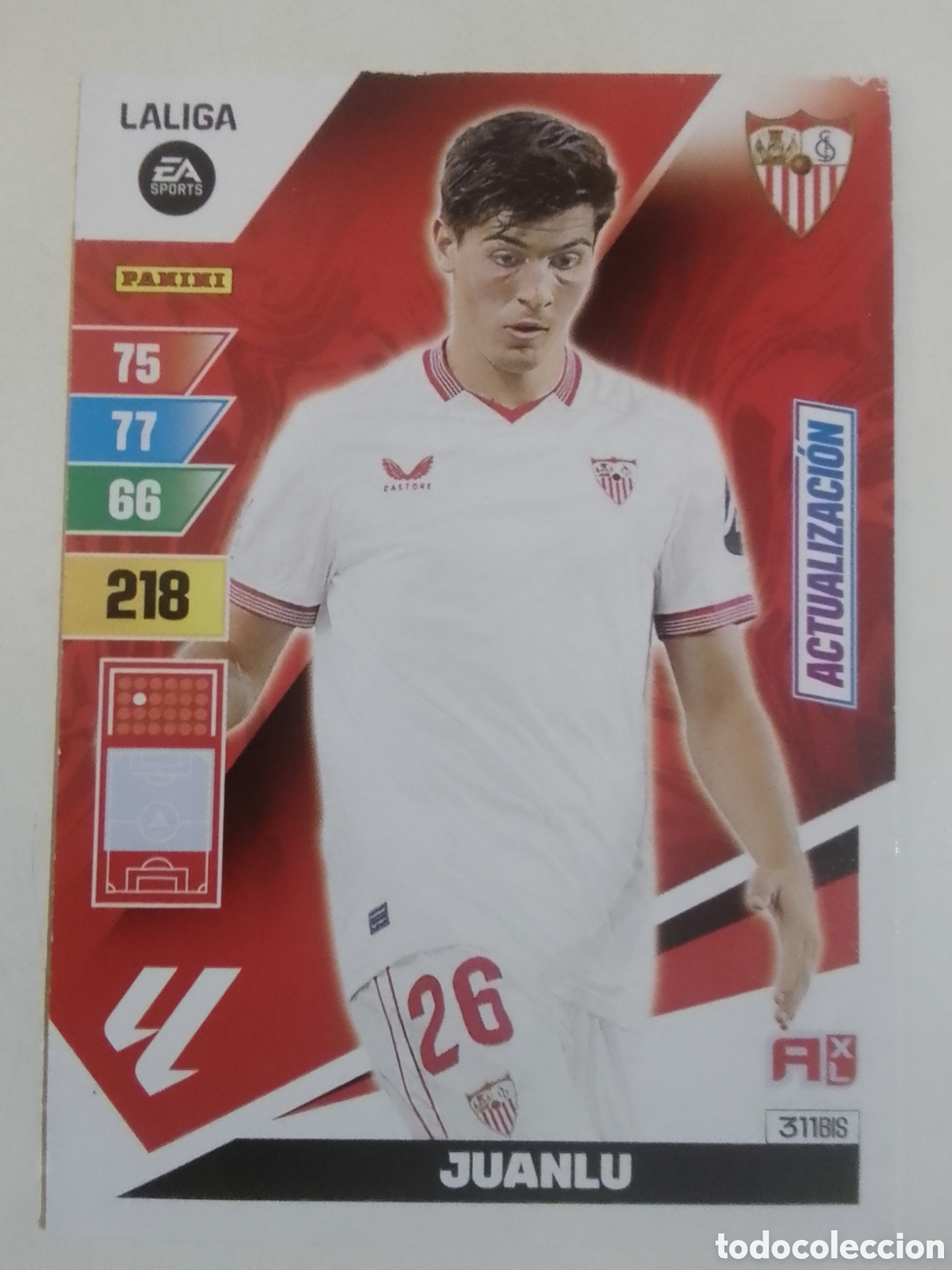Cromos de F&uacute;tbol: Adrenalyn XL 2023-24 n&deg; 311 BIS Juanlu &bull; Sevilla.