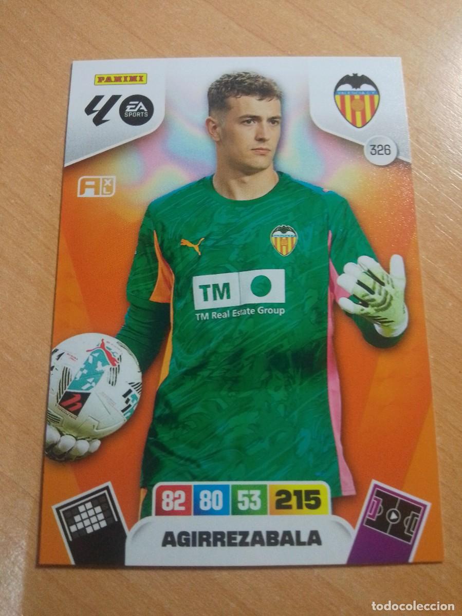 Cromos de F&uacute;tbol: 326 AGIRREZABALA DEL VALENCIA 25 26 ADRENALYN XL 2025 2026 NUEVO