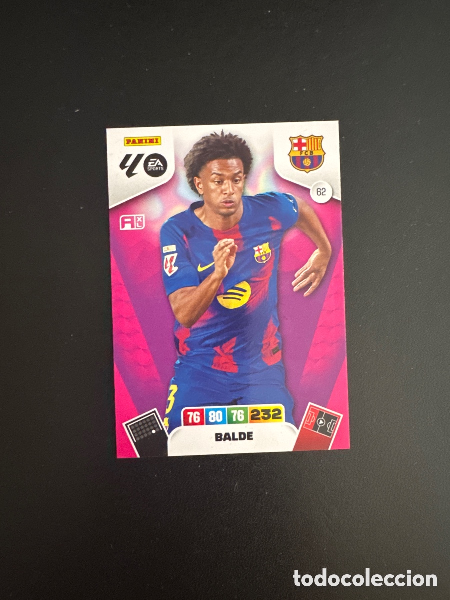 Cromos de F&uacute;tbol: BALDE BARCELONA N&Uacute;MERO 62 ADRENALYN 2025 2026