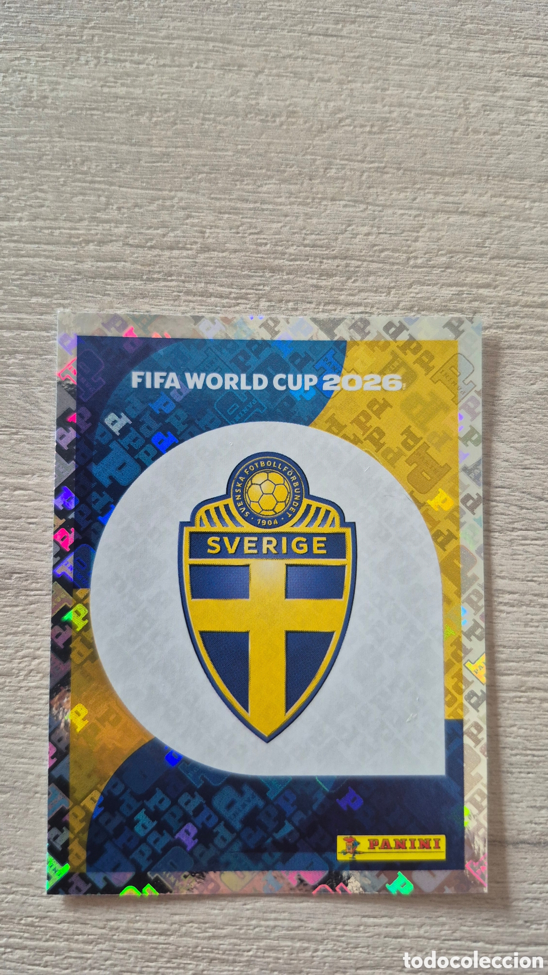 Cromos de F&uacute;tbol: SWE1 Escudo Suecia FIFA World Cup 2026