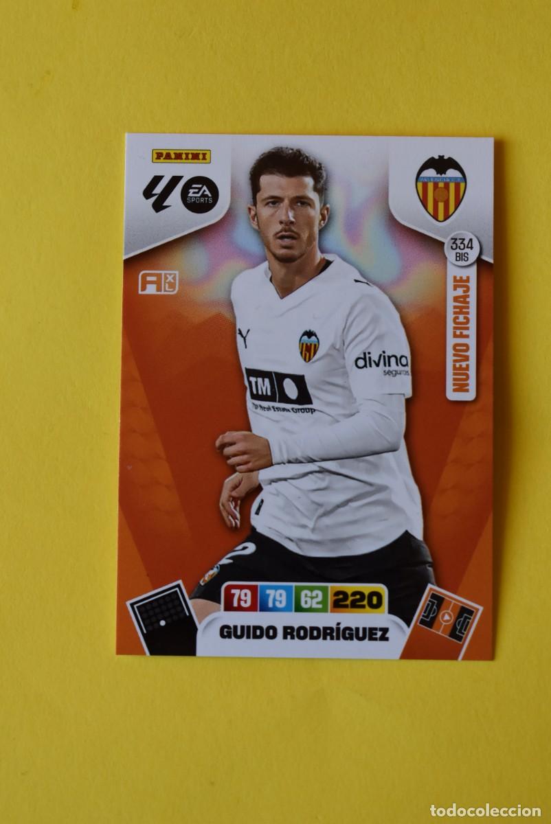 Cromos de Futebol: Cromo Adrenalyn XL. 2025 2026. 25 26. Guido Rodr&iacute;guez Valencia N &ordm; 334 BIS. Nuevo Fichaje.