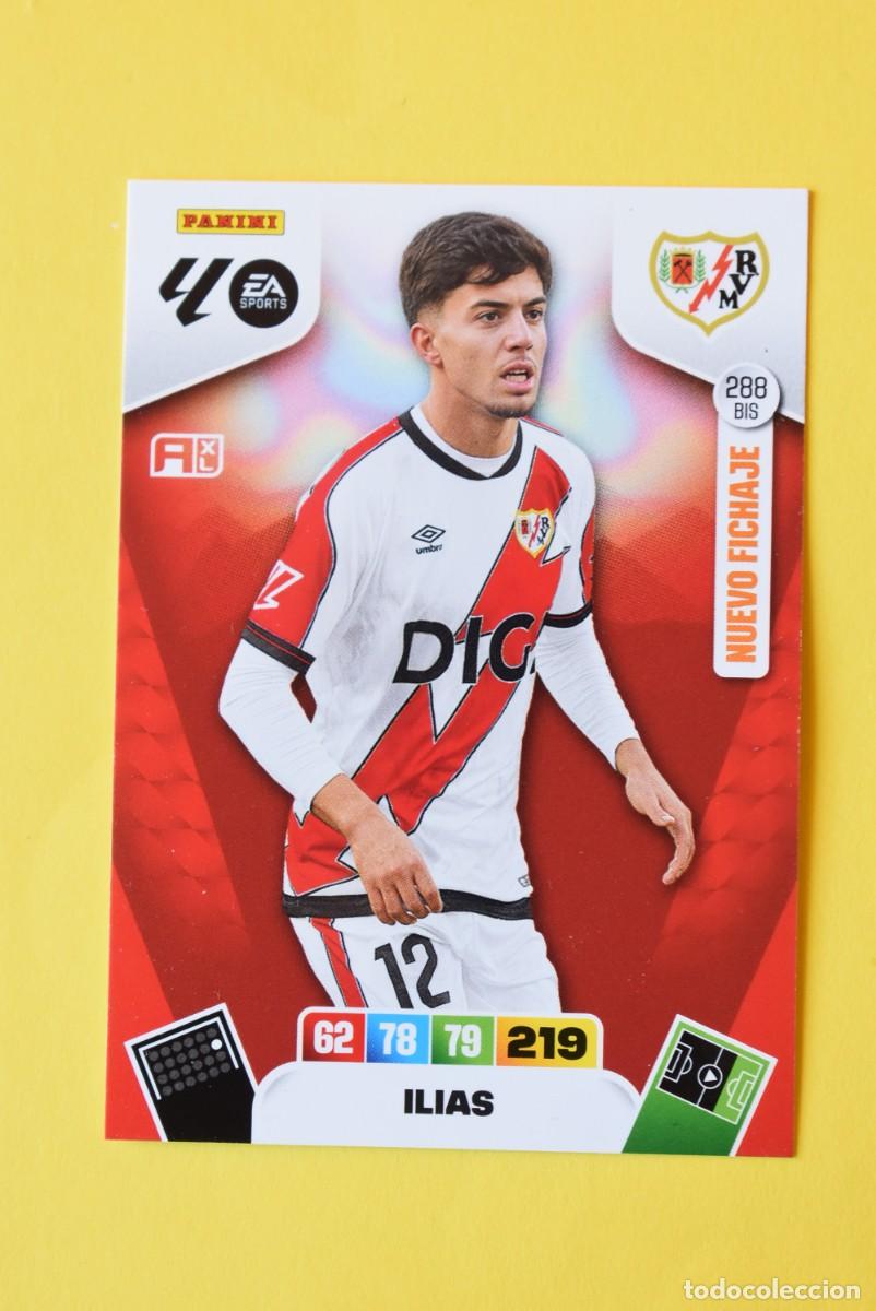 Cromos de Futebol: Cromo Adrenalyn XL. 2025 2026. 25 26. Ilias. Rayo Vallecano. N &ordm; 288 BIS. Nuevo Fichaje