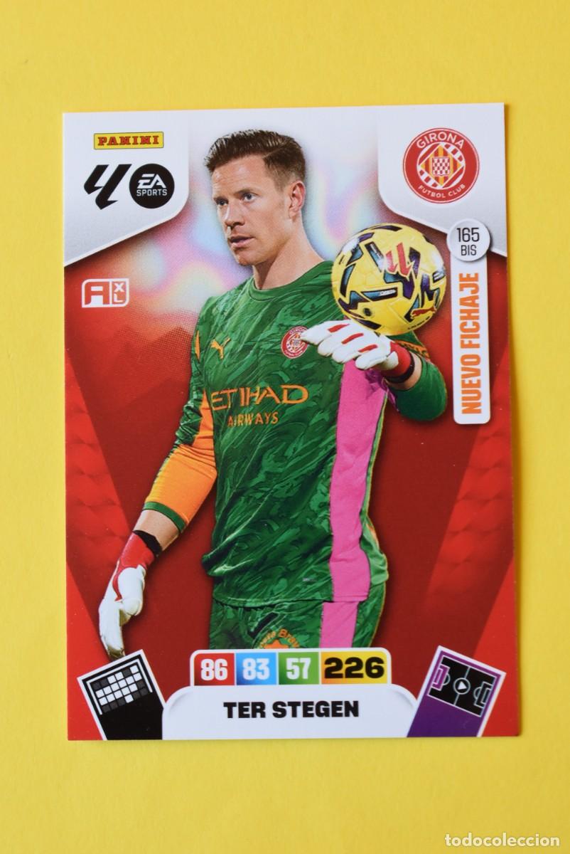 Cromos de Futebol: Cromo Adrenalyn XL. 2025 2026. 25 26. Ter Stegen. Girona. N &ordm; 165 BIS. Nuevo Fichaje. sin activar
