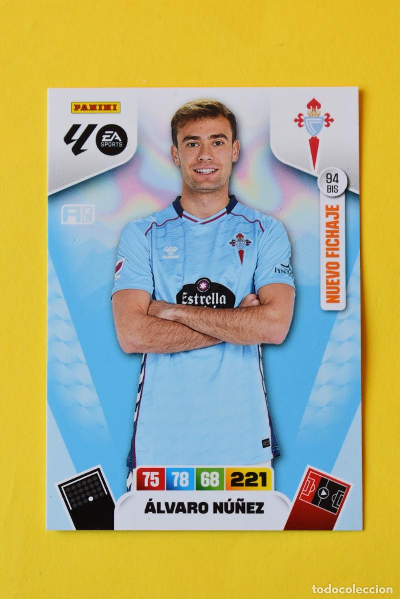 Cromos de Futebol: Cromo Adrenalyn XL. 2025 2026. 25 26. &Aacute;lvaro N&uacute;&ntilde;ez. Celta. N &ordm; 94 BIS. Nuevo Fichaje. sin activar