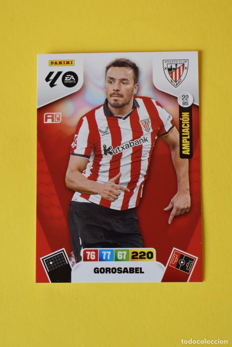 Cartes &agrave; collectionner de Football: Cromo Adrenalyn XL. 2025 2026. 25 26. Gorosabel. Bilbao. N &ordm; 22 BIS. Ampliaci&oacute;n. sin activar