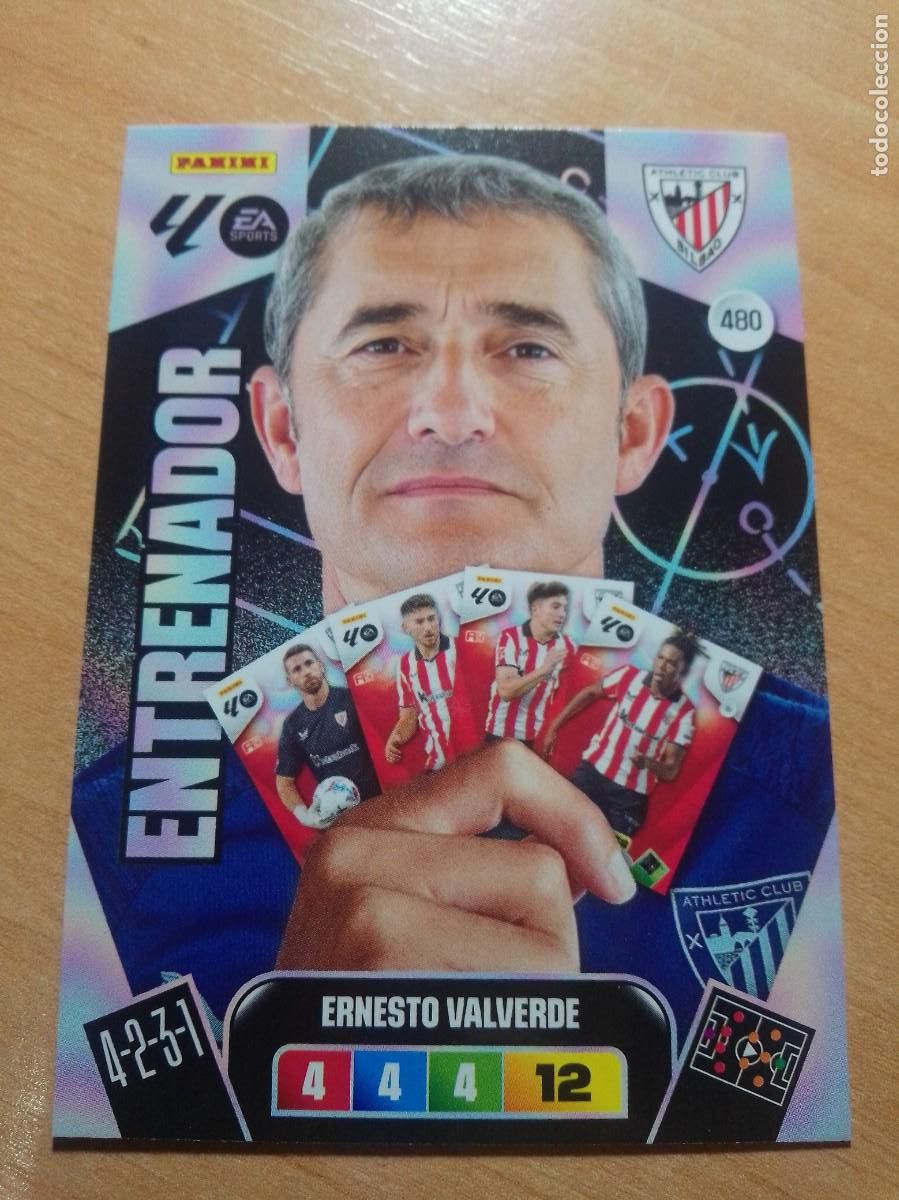 Cartes &agrave; collectionner de Football: 480 ERNESTO VALVERDE ENTRENADOR ATHLETIC DE BILBAO 25 26 ADRENALYN XL 2025 2026 NUEVO