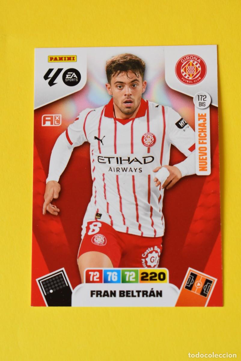 Cartes &agrave; collectionner de Football: Cromo Adrenalyn XL. 2025 2026. 25 26. Fran Beltr&aacute;n. Girona. N &ordm; 172 BIS. Nuevo Fichaje. sin activar