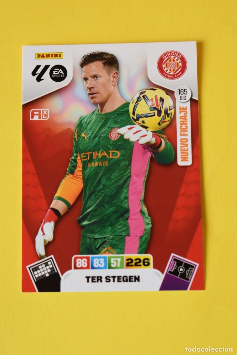 Cromos de F&uacute;tbol: Cromo Adrenalyn XL. 2025 2026. 25 26. Ter Stegen. Girona. N &ordm; 165 BIS. Nuevo Fichaje. sin activar