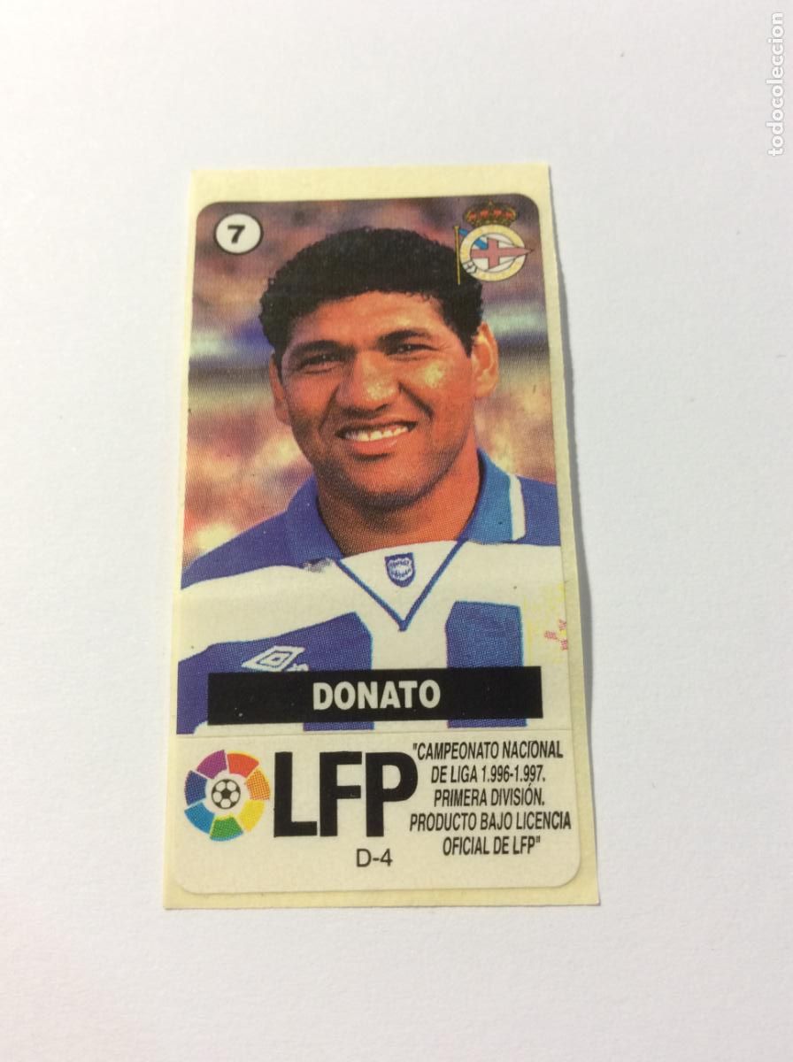 Cromos de F&uacute;tbol: Donato Deportivo Coru&ntilde;a CHICLES VIDAL 1996/97