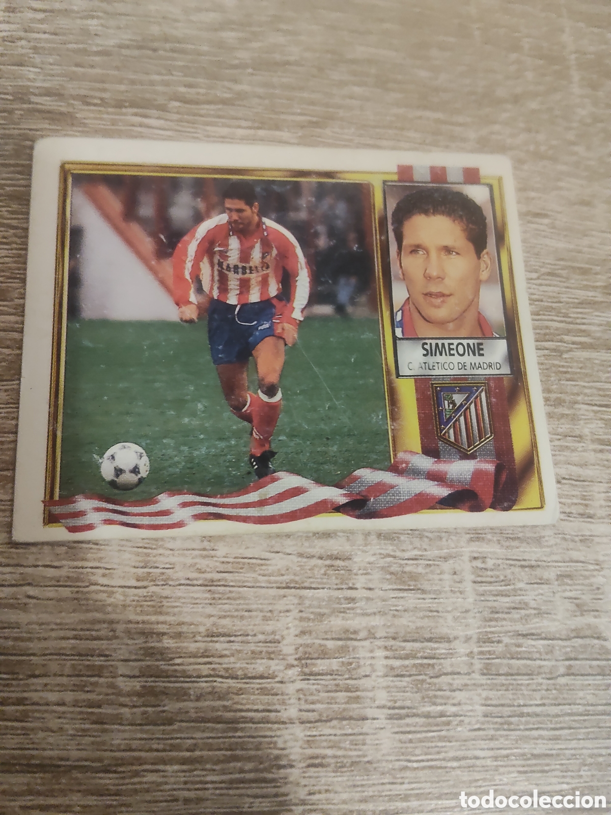 Cromos de F&uacute;tbol: Simeone Atl&eacute;tico de Madrid liga 1995 1996 95 96 ediciones este