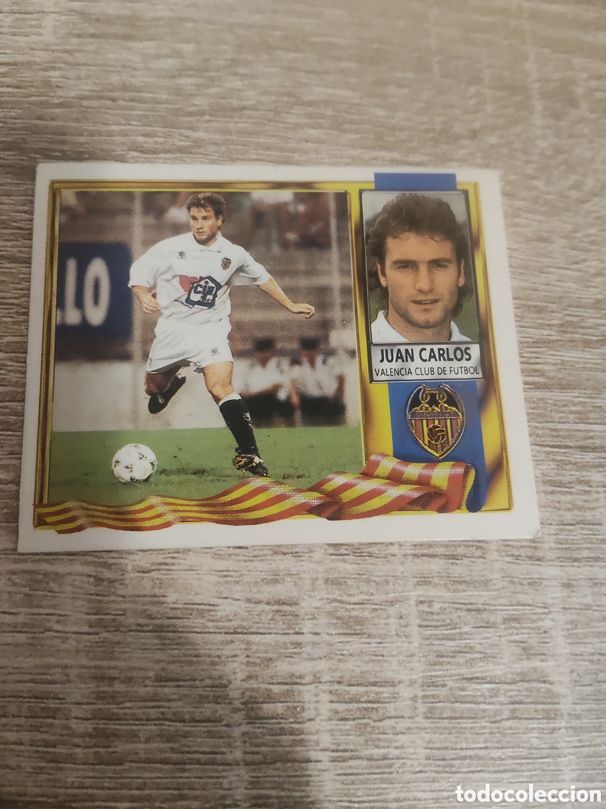 Cromos de F&uacute;tbol: Juan Carlos baja Valencia liga 1995 1996 95 96 ediciones este