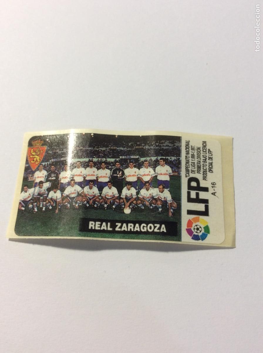 Cromos de F&uacute;tbol: Equipo Real Zaragoza CHICLES VIDAL 1996/97