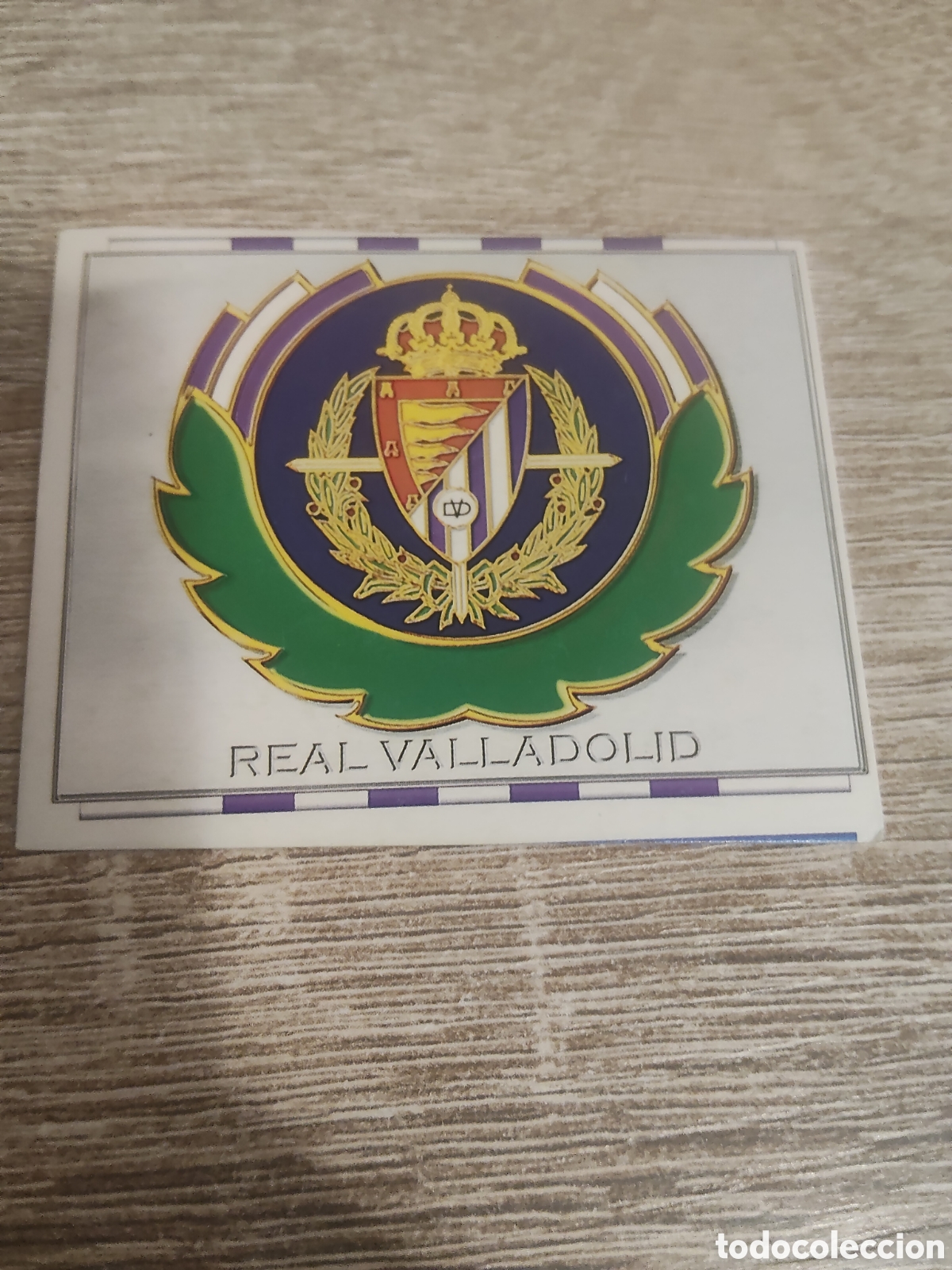 Cromos de F&uacute;tbol: Escudo Real Valladolid liga 1996 1997 96 97 ediciones este