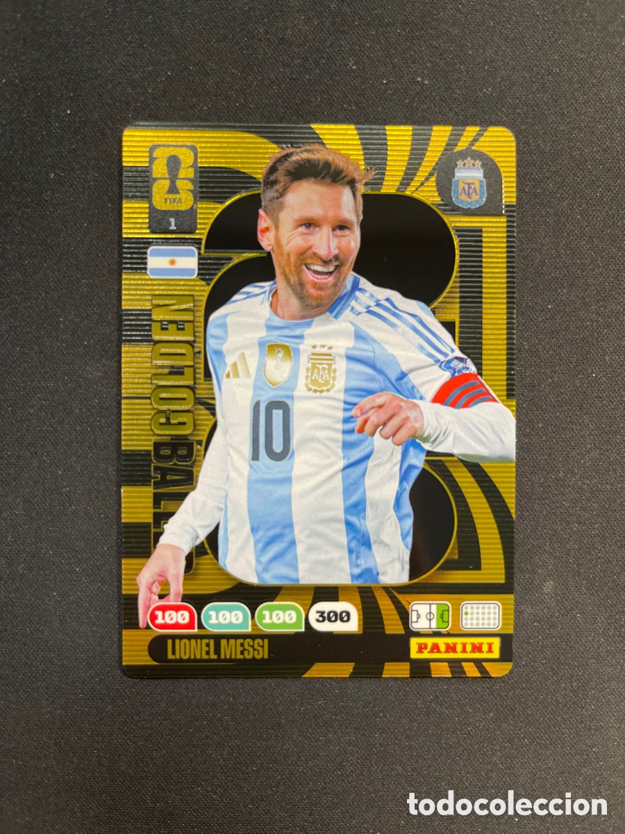 Cromos de F&uacute;tbol: Lionel Messi 1 Golden Baller Argentina Adrenalyn 2026 Mundial Fifa World Cup Panini
