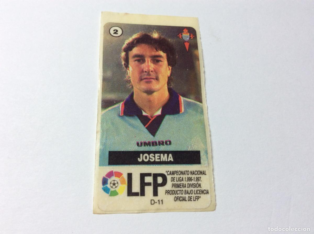 Cromos de F&uacute;tbol: Josema Celta de Vigo CHICLES VIDAL 1996/97
