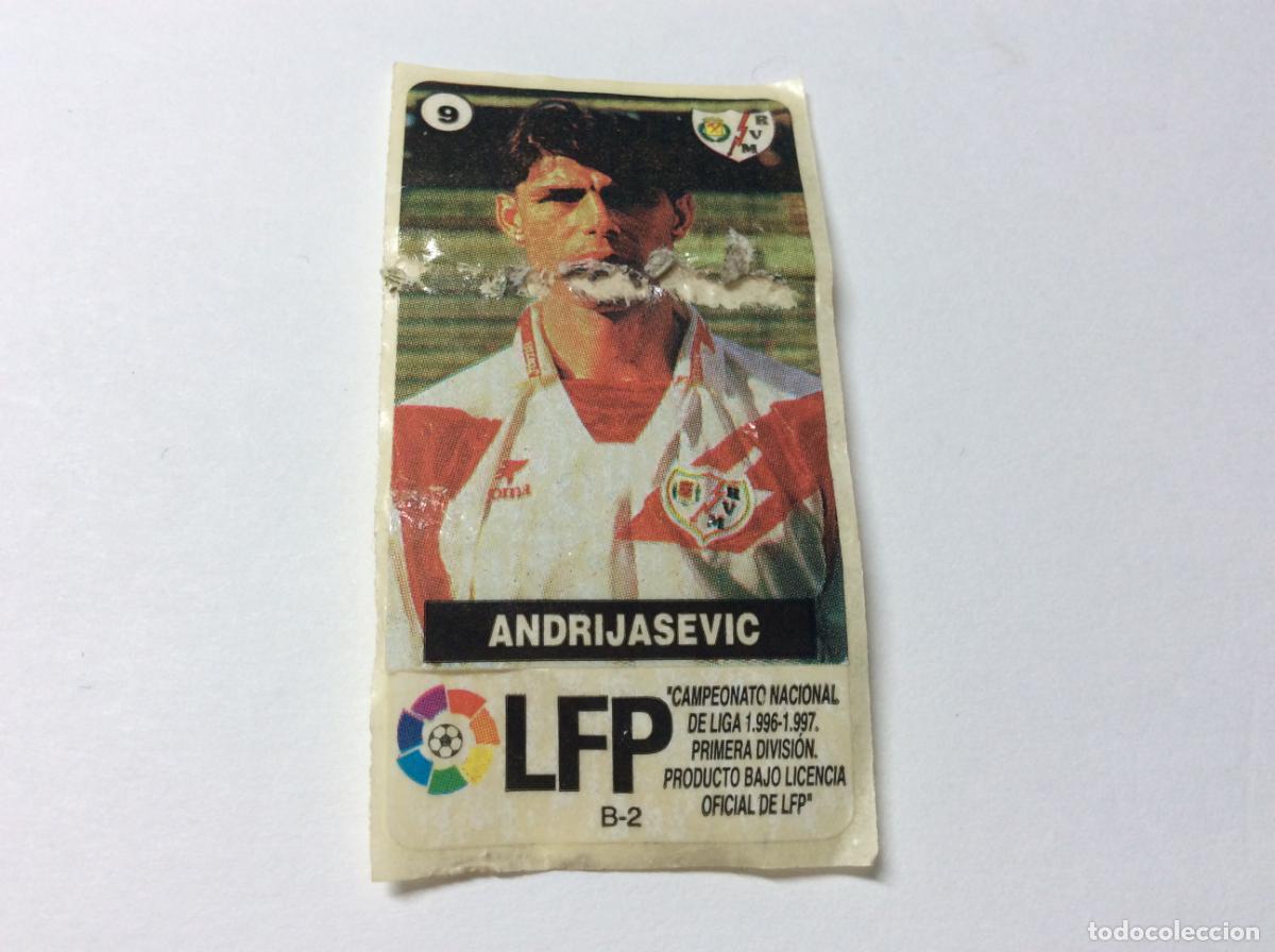 Cromos de F&uacute;tbol: Cromo Deteriorado Andrijasevic Rayo Vallecano CHICLES VIDAL 1996/97