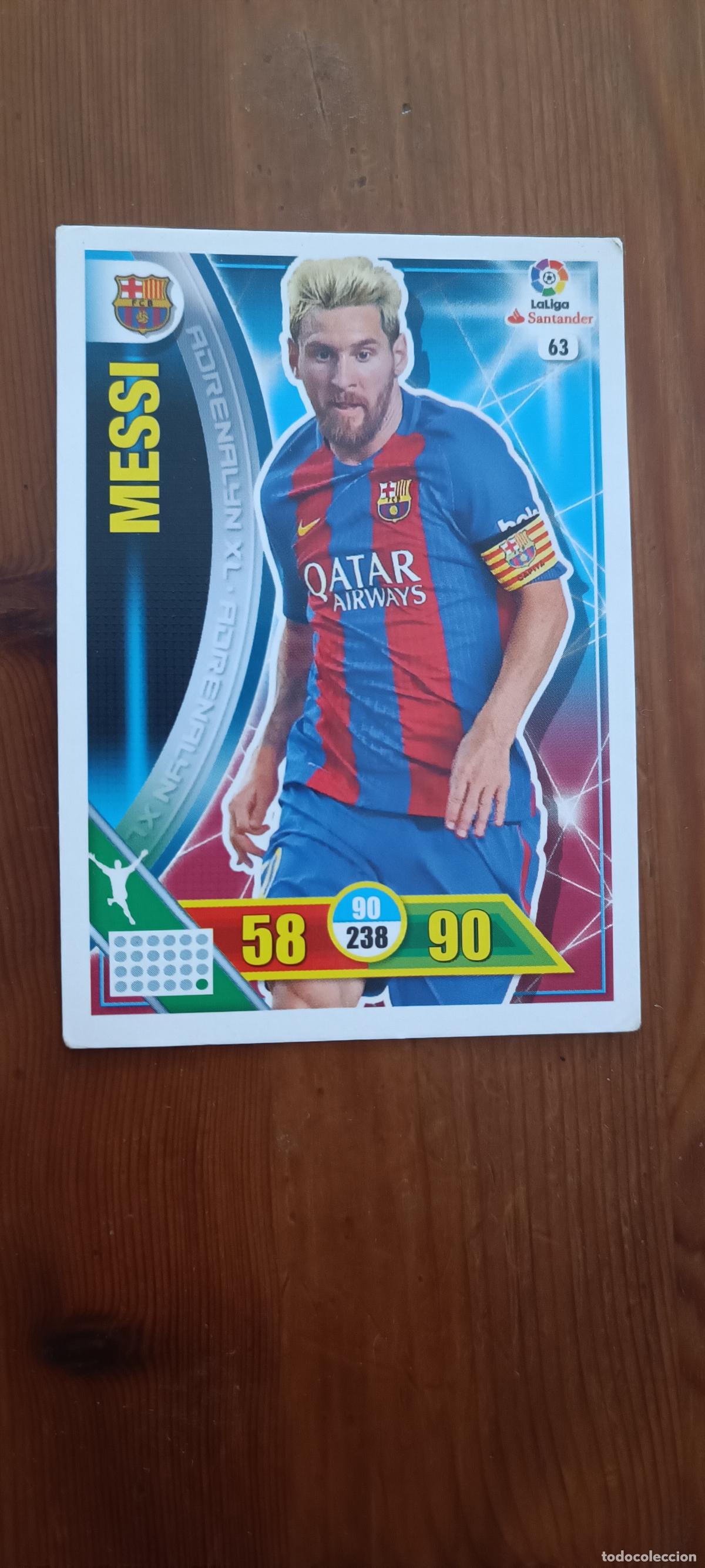 Figurine di Calcio: MESSI N&ordm; 63 (F.C. BARCELONA) ADRENALYN XL 2016 2017 16 17 CROMO