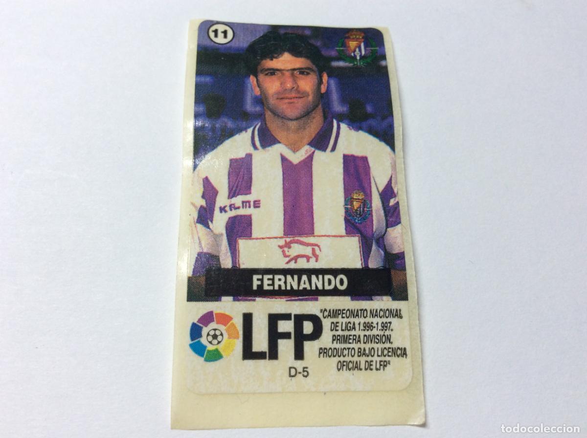 Cromos de F&uacute;tbol: Fernando Real Valladolid CHICLES VIDAL 1996/97