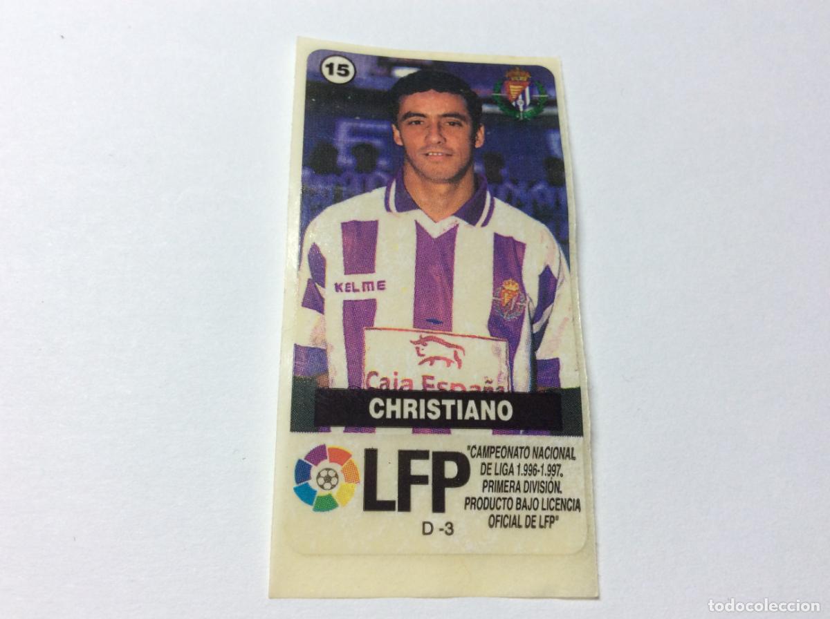 Cromos de F&uacute;tbol: Christiano Real Valladolid CHICLES VIDAL 1996/97
