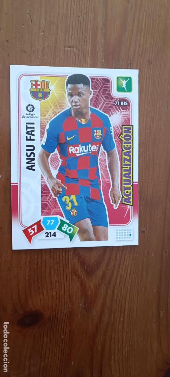 Cromos de F&uacute;tbol: ANSU FATI F. C. BARCELONA 71 BIS ACTUALIZACION PANINI ADRENALYN XL LIGA 2019/20 19 20
