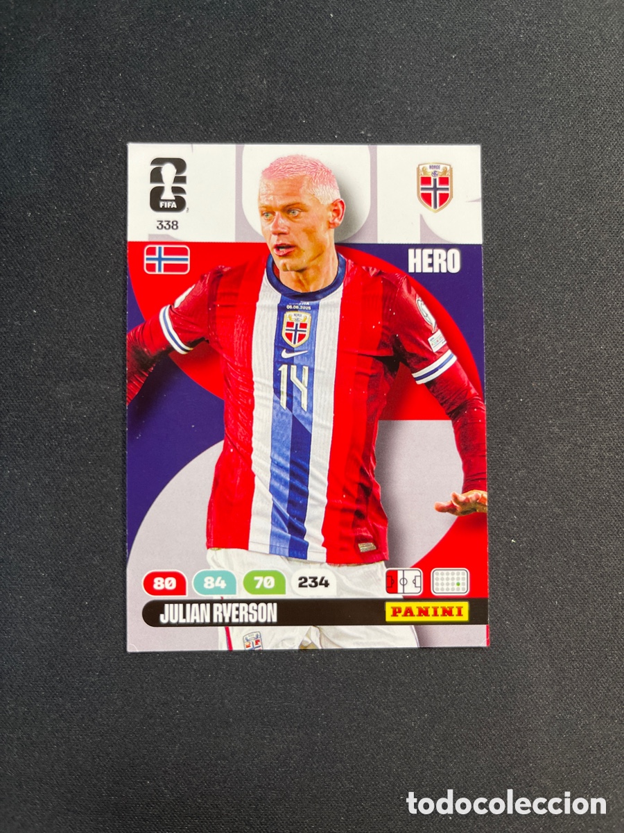 Cromos de F&uacute;tbol: Julian Ryerson 338 Noruega Hero Adrenalyn 2026 Mundial Fifa World Cup Panini
